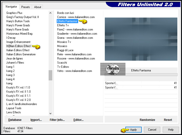 Effecten - Insteekfilters - <I.C.NET Software> - Filters Unlimited 2.0 - It@lian Editors Effect - Effetto Fantasma