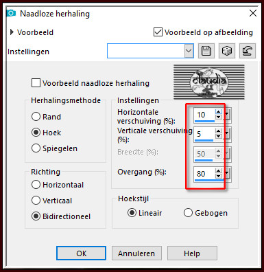 Effecten - Afbeeldingseffecten - Naadloze herhaling 