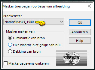 Lagen - Nieuwe maskerlaag - Uit afbeelding