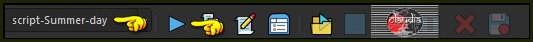 Ga terug naar de werkbalk "Scripts" en zoek nu het script "script-Summer-day"