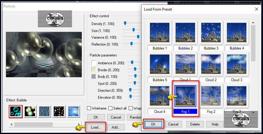 Effecten - Insteekfilters - Ulead Effect - Particle