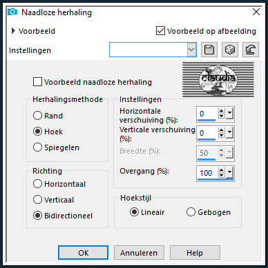 Effecten - Afbeeldingseffecten - Naadloze herhaling