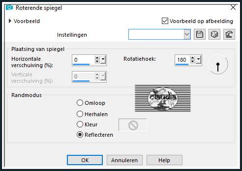 Effecten - Reflectie-effecten - Roterende spiegel 