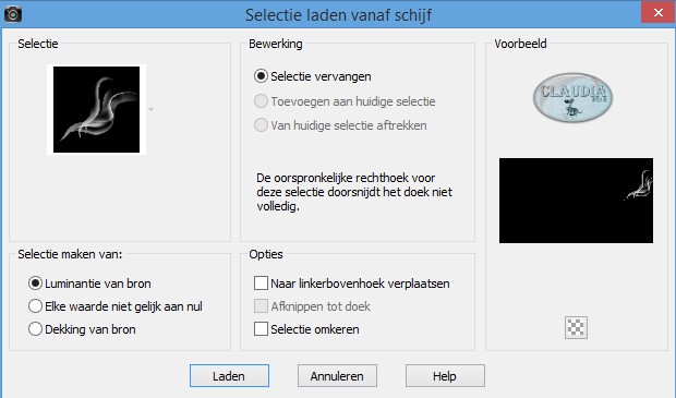 Selectie laden vanaf schijf : LA_S91 4