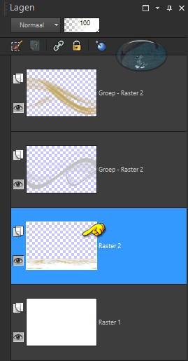 Deze laag staat nu 2de onderaan in het Lagenpallet