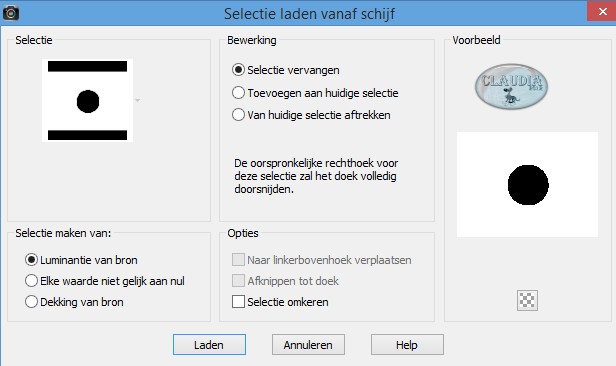 Selectie laden vanaf schijf : LA_EL 0