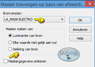 Masker toevoegen op basis van afbeelding : LA_MASK ELECTRO