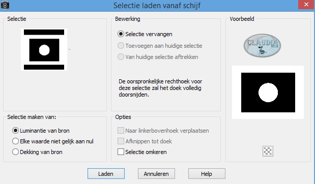 Selectie laden vanaf schijf : LA_EL 2