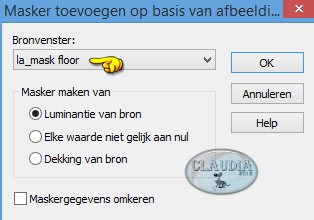 Masker toevoegen op basis van afbeelding : la_mask floor 