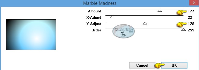 Instellingen filter VM Natural - Marbel Madness 