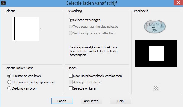 Selectie laden vanaf schijf : LA_OMEG-03