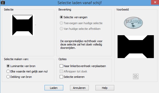 Selectie laden vanaf schijf : LA_OMEG-01