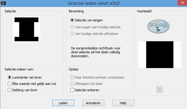 Selectie laden vanaf schijf : LA_OMEG-02