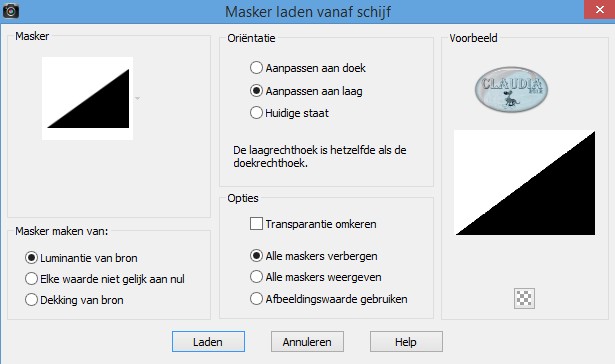 Masker laden vanaf schijf : la_diagonal 