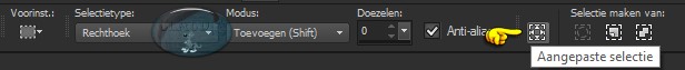 Selectiegereedschap (S) - Aangepaste selectie