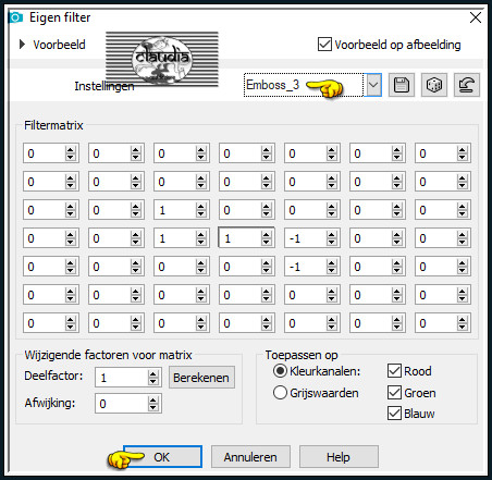 Effecten - Eigen filter - Emboss_3