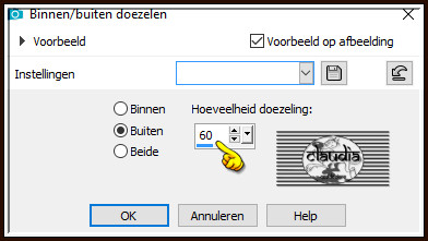 Selecties - Wijzigen - Binnen/Buiten doezelen