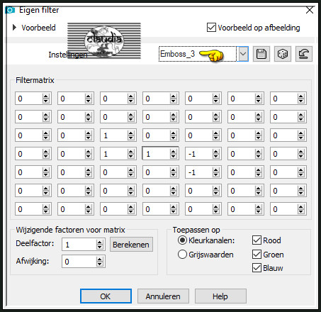 Effecten - Eigen filter - Emboss_3