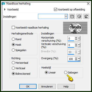 Effecten - Afbeeldingseffecten - Naadloze herhaling :