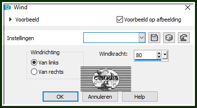 Effecten - Vervormingseffecten - Wind :