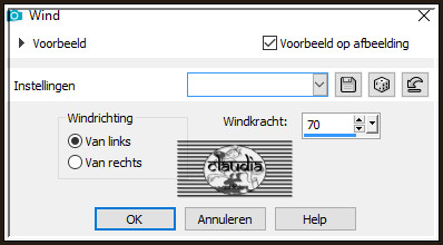 Effecten - Vervormingseffecten - Wind :