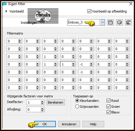 Effecten - Eigen filter - Emboss_3 :