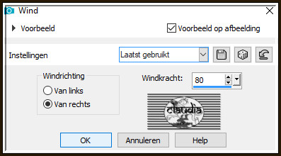 Effecten - Vervormingseffecten - Wind :