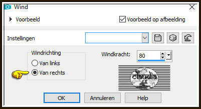 Effecten - Vervormingseffecten - Wind :