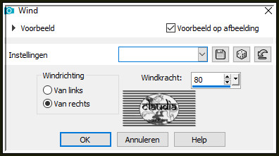 Effecten - Vervormingseffecten - Wind :