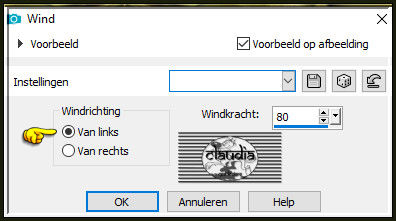 Effecten - Vervormingseffecten - Wind :