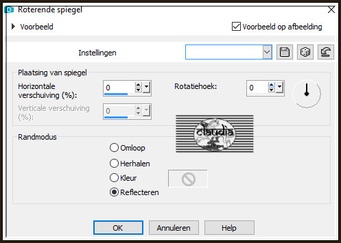 Effecten - Reflectie-effecten - Roterende spiegel : 