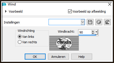 Effecten - Vervormingseffecten - Wind :