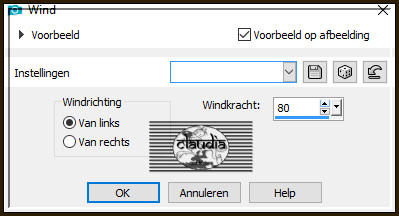 Effecten - Vervormingseffecten - Wind :