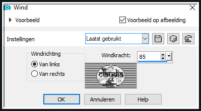 Effecten - Vervormingseffecten - Wind :