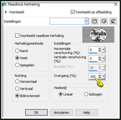 Effecten - Afbeeldingseffecten - Naadloze herhaling :