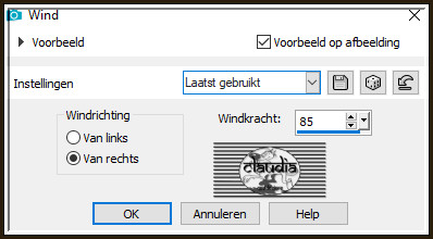 Effecten - Vervormingseffecten - Wind :