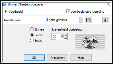 Selecties - Wijzigen - Binnen/Buiten doezelen