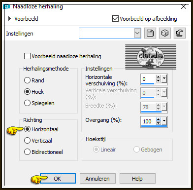 Effecten - Afbeeldingseffecten - Naadloze herhaling