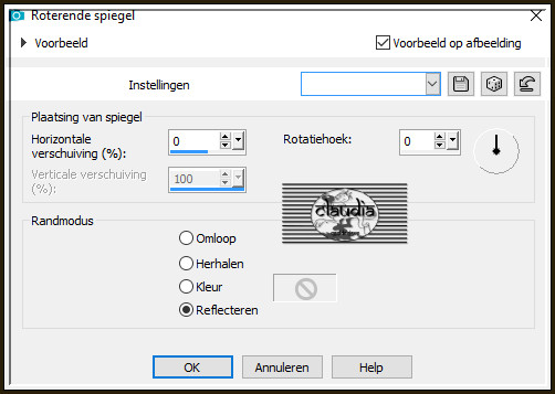 Effecten - Reflectie-effecten - Roterende spiegel