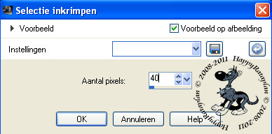 Instelling voor het inkrimpen