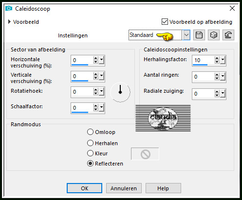 Effecten - Reflectie-effecten - Caleidoscoop