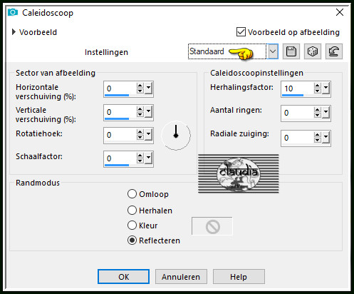 Effecten - Reflectie-effecten - Caleidoscoop 