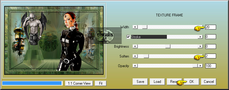 Effecten - Insteekfilters - AAA Frames - Texture Frame