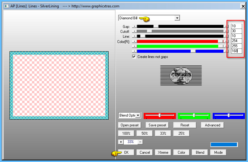 Effecten - Insteekfilters - AP [Lines] - Lines - SilverLining