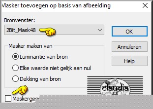 Lagen - Nieuwe maskerlaag - Uit afbeelding