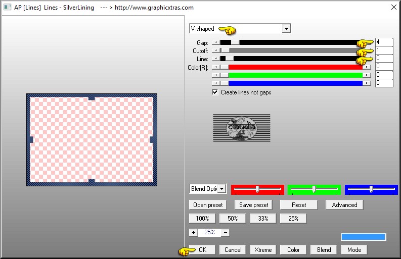 Effecten - Insteekfilters - AP [Lines] - Lines - SilverLining