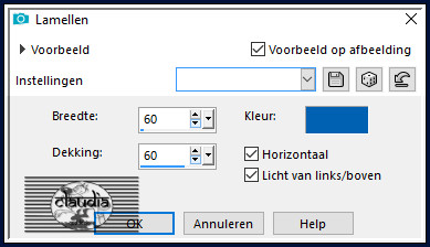 Effecten - Textuureffecten - Lamellen