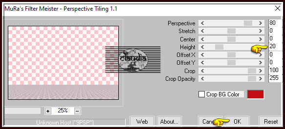 Effecten - Insteekfilters - MuRa's Meister - Perspective Tiling