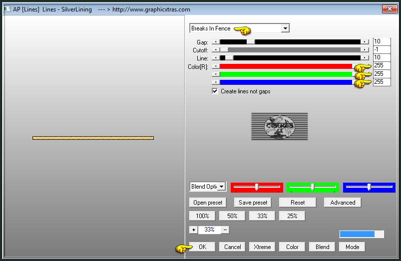 Effecten - Insteekfilters - AP [Lines] - Lines - SilverLining