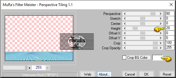 Effecten - Insteekfilters -MuRa's Meister - Perspective Tiling